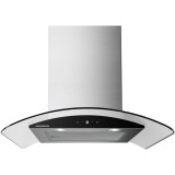Hota decorativa HDCH-MD650GIX, 60 cm, design T-shape, 650 m3/h putere maxima, 4 trepte de viteza, 1 motor, control Touch, Inox