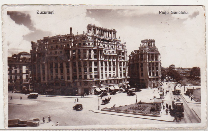 bnk cp Bucuresti - Piata Senatului - circulata 1936