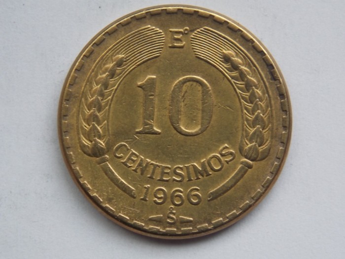10 CENTESIMOS 1966 CHILE