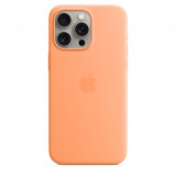 Husa de protectie Silicone Case with MagSafe pentru iPhone 15 Pro Max, Orange Sorbet