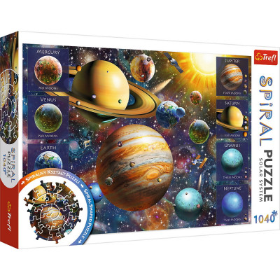 PUZZLE TREFL SPIRAL 1040 PIESE SISTEMUL SOLAR SuperHeroes ToysZone foto