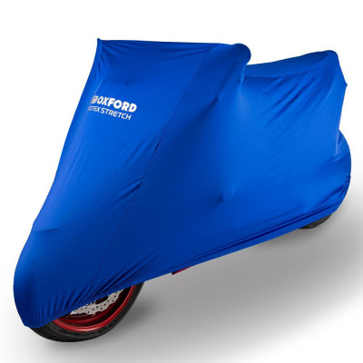 Husa moto Oxford Protex Indoor Premium Stretch-fit, albastru, marime XL foto
