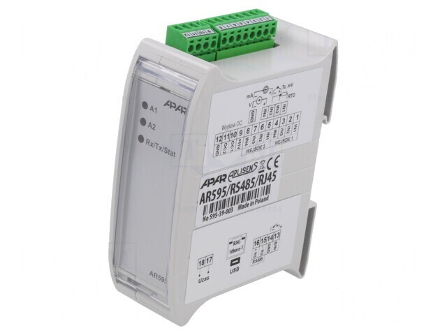 Adaptor de semnale analogice pentru șină DIN IP20 0-50&deg;C