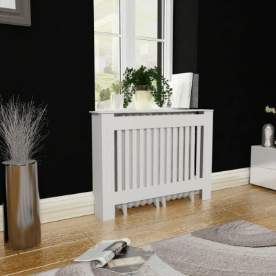 Masca de calorifer incalzire, dulap radiator, alb, 112 cm, mdf foto