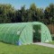 Gossi sera cu cadru din otel, verde, 24 m2, 6x4x2 m