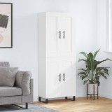 Cumpara ieftin Dulap &icirc;nalt, alb, 69,5x34x180 cm, lemn compozit