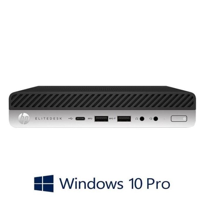 Mini PC HP EliteDesk 800 G3, Quad Core i5-7500T, 8GB DDR4, SSD, Win 10 Pro