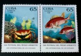 Cumpara ieftin Cuba 1998 fauna marina crustacee,crabi, pesti , serie nestampilat