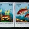 Cuba 1998 fauna marina crustacee,crabi, pesti , serie nestampilat