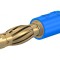 Adaptor Banană Albastru 4mm 25A Aurit Neizolat