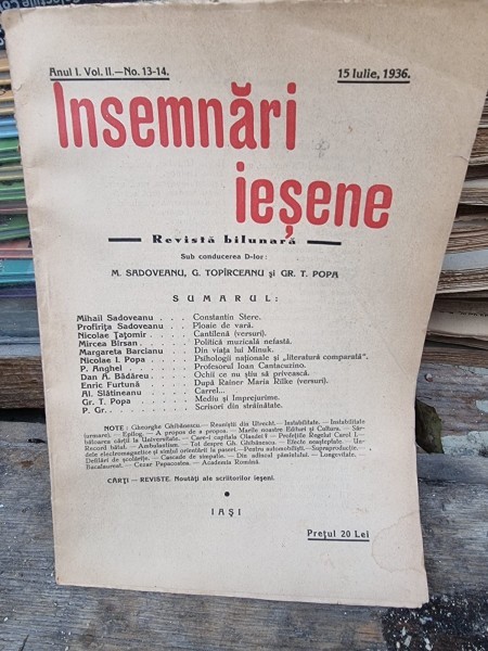 Revista Insemnari Iesene nr.13-14/1936