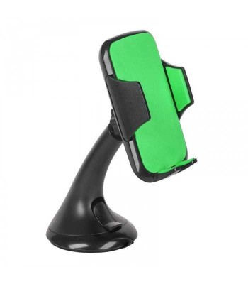 Suport telefon universal auto negru-verde pentru bord parbriz foto