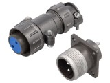 Conector circular DS1110-08, 2 pini, 5A - mamă/tată, CONNFLY