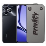 Folie de Protectie pentru Realme Note 50, TEO, Sticla Securizata ESD Antistatica, Super-X Privacy OG, Margini Negre, 0.30 mm, Transparent Inchis