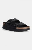 Birkenstock papuci Arizona Platform Flex Birkenstock x Papillio femei, culoarea negru, cu platforma, 1028422