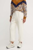 adidas Originals pantaloni de trening culoarea bej, neted, IY9635