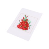 Set de brodat pentru copii, model imprimat 14 x 20 cm, Flori, Crisalida