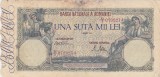 Bancnota Romania 100000 Lei August 1945, Avers Flori, Stare Buna