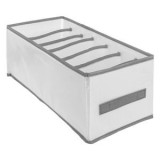 Organizator cu 7 Compartimente pentru Dulap, 36x17x17cm, Alb și Gri, CMCLASS