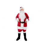 Costum Mos Craciun cu ghete, manusi, barba, curea, caciula marime universala