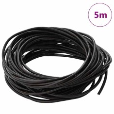 vidaXL Cord din Piele Maro &icirc;nchis &Oslash;2,5 mm x 5 m Piele 42021979