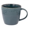 Cana Ceramica 500ml Petrol Dots - Cana Ceai, Cafea, Lapte, Model Puncte, Ceramica de Calitate, 0.5L