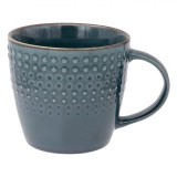 Cană Ceramică, Petrol Dots, 500ml, Oem