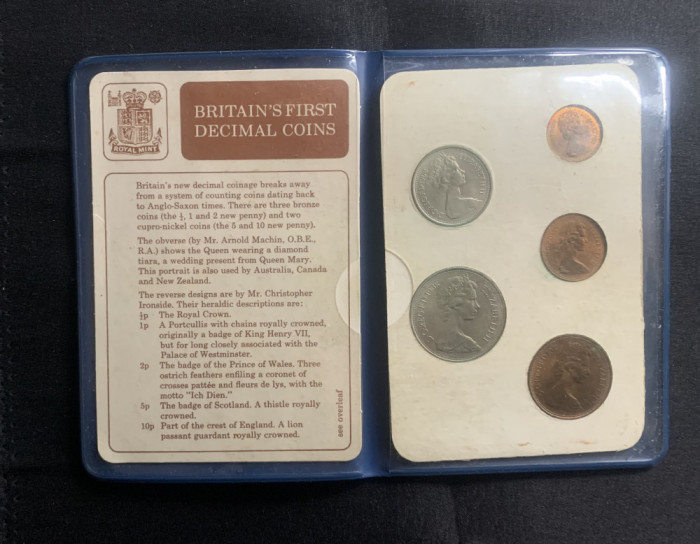 Moneda Britain&#039;S first decumal coins