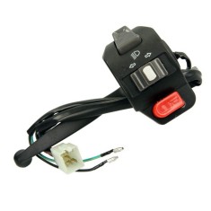 Bloc semnalizare cu maneta frana universal scuter-moped, prindere 22mm