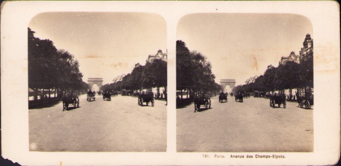 ST38N Paris, Avenue des Champs Elys&eacute;s, stereoscopic photo