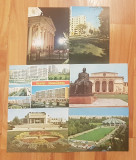 Set 6 carti postale (vederi) din Bucuresti, Printata, Romania de la 1950