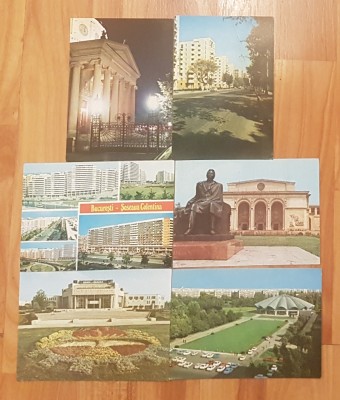 Set 6 carti postale (vederi) din Bucuresti foto