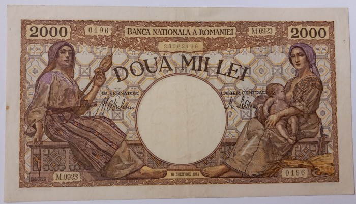 Romania , 2000 lei 18 Noiembrie 1941