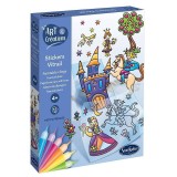 Kit creativ Stickere Vitralii Printi si Printese, Sentosphere