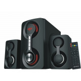 Boxe 2.1canale, SoundRise 2160W, putere totala 60W RMS, Bluetooth, USB, AUX, SD, Radio FM, negre, Serioux