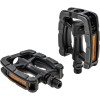 Pedale Bicicleta Union SP-822, Plastic PP, Negre, MTB, Platforma, Con cu Bile, 242g