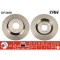 Set discuri frana spate TRW, Mazda 5 (Cr19), 02.05-12.2010, 5 (Cw), 06.10-, spate; puntea spate; Sistem de franare : 16&amp;quot;