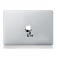Apple on shoulder stickers macbook laptop foto