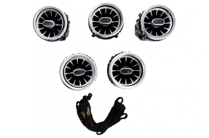 Grile de aerisire Consola Centrala 64 culori Mercedes C-Class W205 GLC SUV X253 W253 (2014-2018) Performance AutoTuning