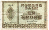 Norvegia 1 Krone 1948 P-15b Seria 6604064