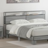 vidaXL Tăblie de depozitare Gri sonoma 200 cm Lemn compozit