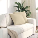 vidaXL Perne pentru canapea 2 pcs Crem 45 x 45 cm țesătură 42013918