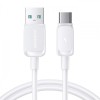 Cablu Date si Incarcare USB-A - USB-C Joyroom Multi-Color Series A14, 30W, 1.2m, Alb