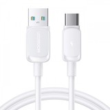 Cablu Date si Incarcare USB-A - USB-C Joyroom Multi-Color Series A14, 30W, 1.2m, Alb
