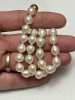 COLIER PERLE Naturale Mari - Model Para sau Lacrima - Vintage !