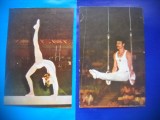 HOPCT LOT NR 480 SPORTIVI OLIMPICI GIMNASTICA -RO -2 CARTI POSTALE-NECIRCULATE