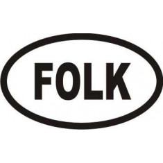 Sticker Auto Folk Oval