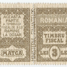 *Romania, lot 676 cu 1 diptic fiscal general, 1968, MNH