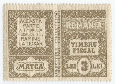 *Romania, lot 676 cu 1 diptic fiscal general, 1968, MNH foto