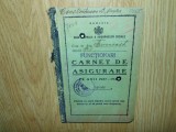 CARNET DE ASIGURARE PE ANII 1937-1940